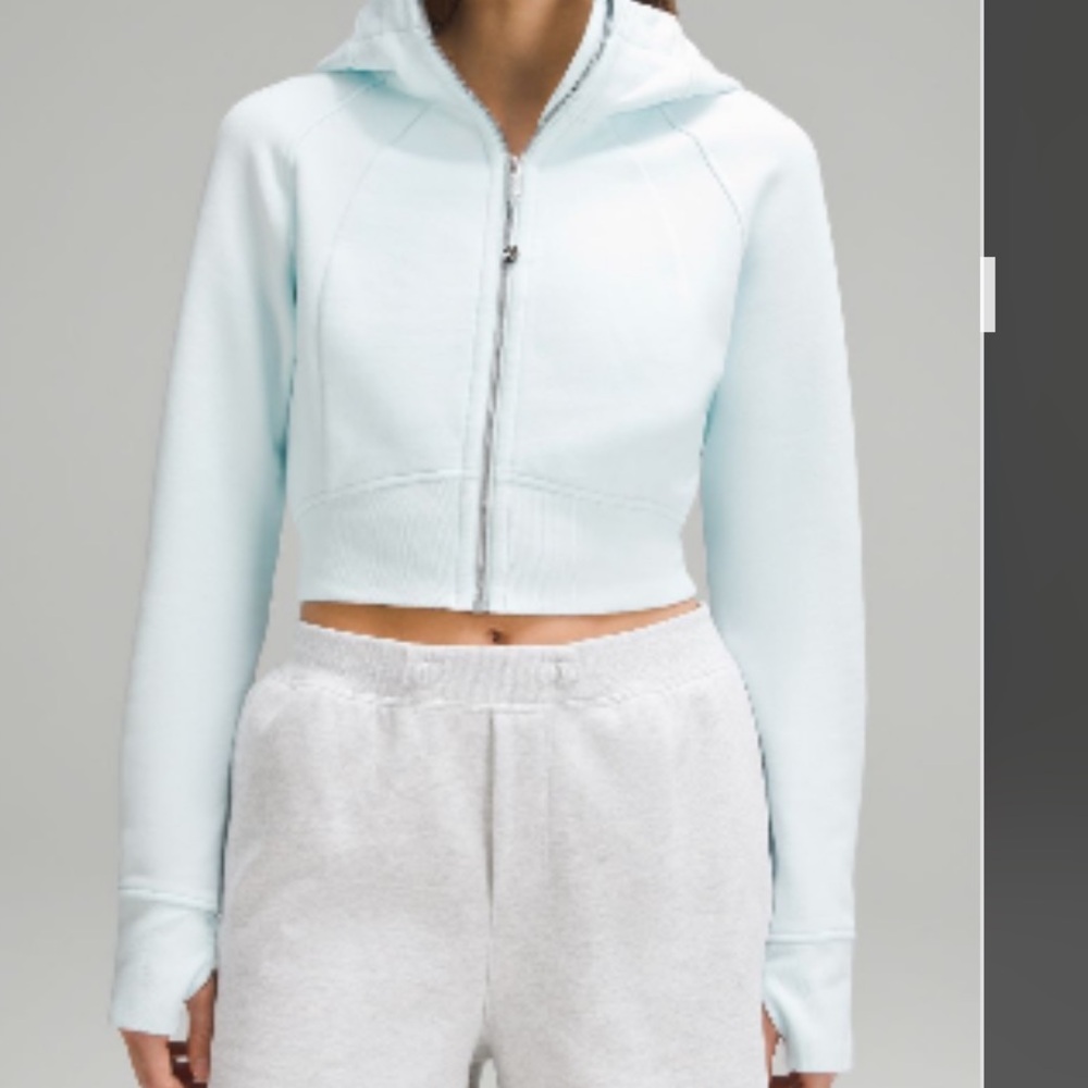 Lululemon Scuba Full Zip Cropped Hoodie size 0